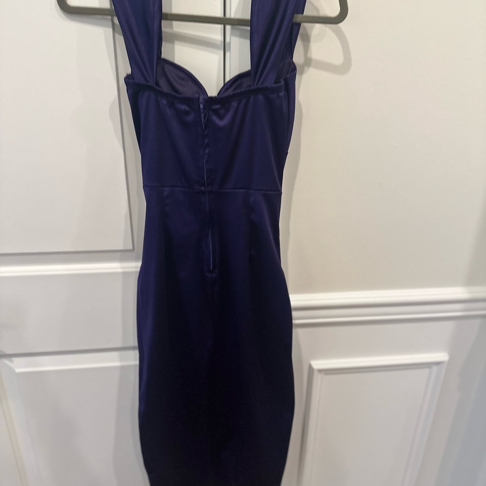 Windsor Deep‎ Purple Satin Mini Dress
